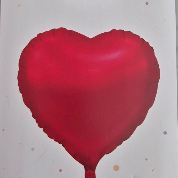 Helyum 36 ınc (91,5 cm) Kırmızı Kalp Balon